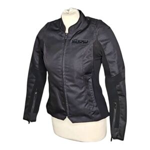 ICON Overlord SB2 Stealth black womens motorcycle jacket XS